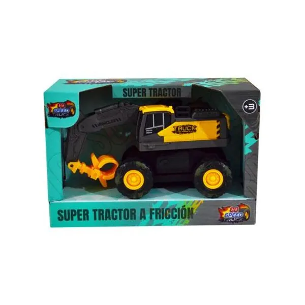 Vehiculo de construccion a friccion en caja 15x10x6 cm
