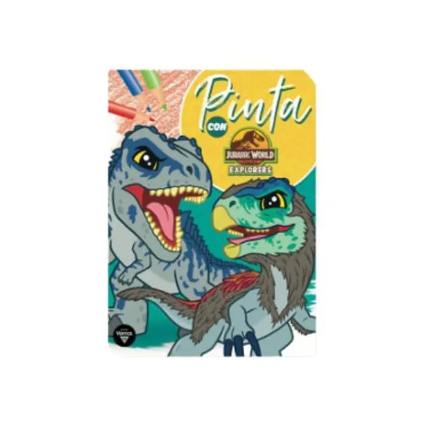Libro editorial vertice caja coloring jurassic world pinta con...
