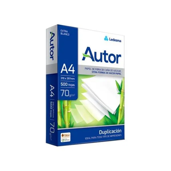 Resma a4 70 g/m2 500 hojas autor
