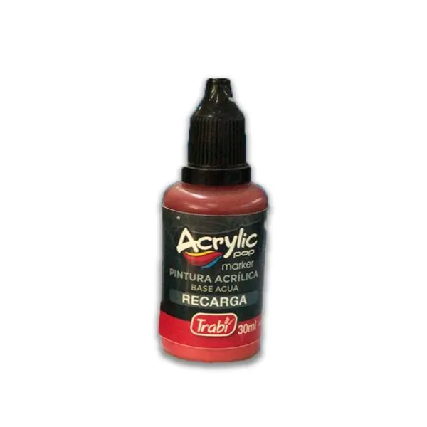 Tinta trabi para marcador acrylic pop al agua 30 mlmagenta