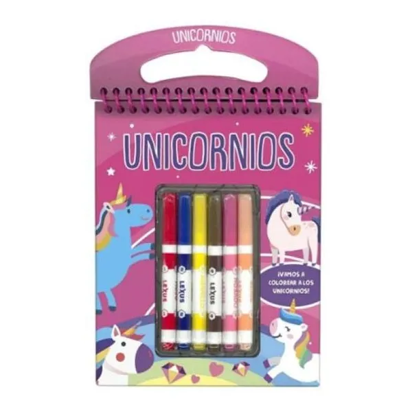 Unicornios 15.5 x24.5 cm/tapa dura/17 páginas