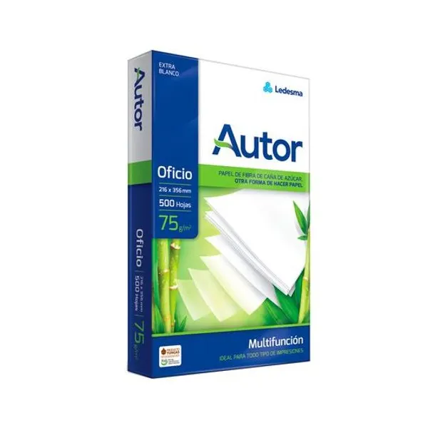 Resma oficio legal 75 g/m2 500 hojas autor