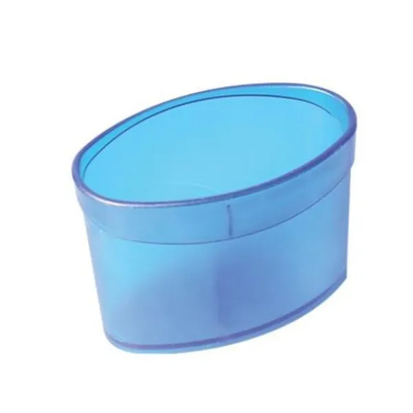 Portalapiz liggo acrílico oval cyan
