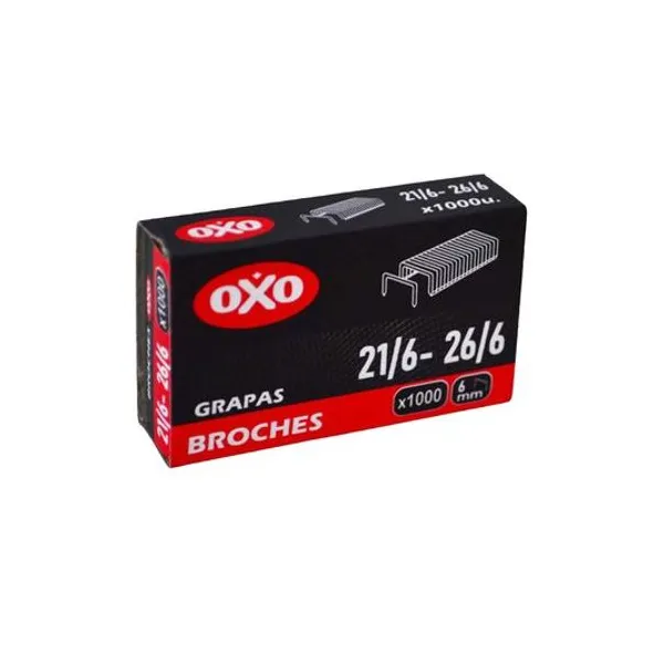 Broche n.° 21/6-26/6 caja x1000 unidades oxo