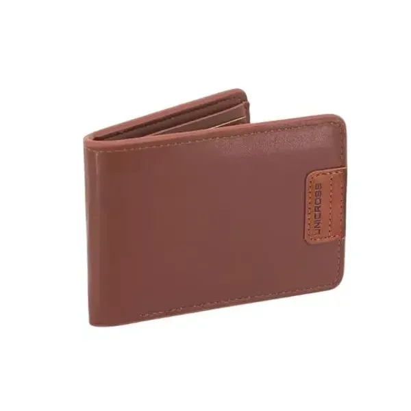 Billetera unicross simil cuero parche marca