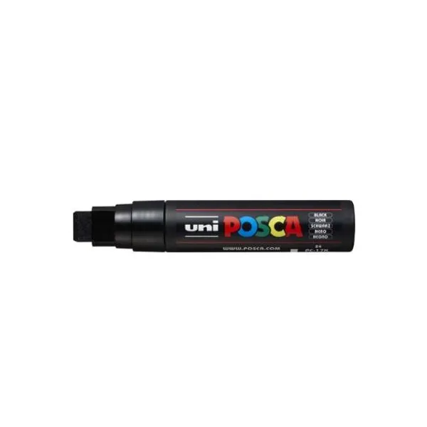 Marcador Uni posca al agua para cuadrada negro