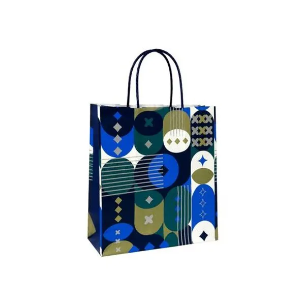 Bolsa zafiro geometrico 18x08x20 cm x1