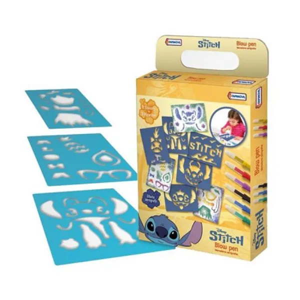 Set stencils con blow pen Stitch.