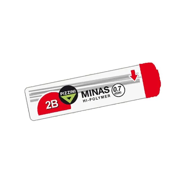 Tubo de minas Pizzini 0.7 mm2b x12 unid.