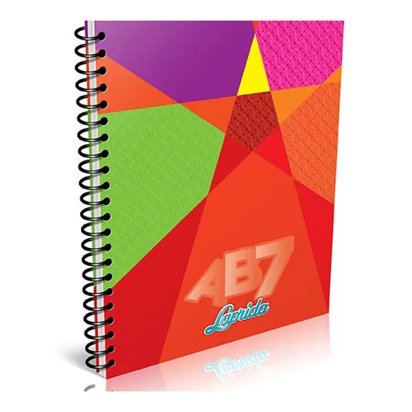 Cuaderno espiral a4 Laprida ab7 tradicional 100 hs.raya