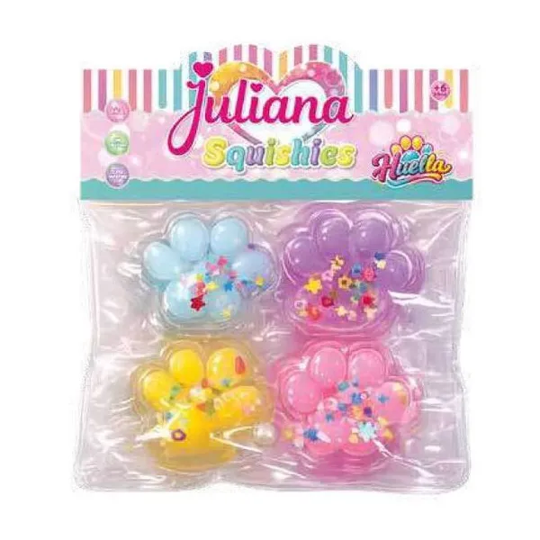 Juliana squishies huella x4 3,5 cm - 10,5 g
