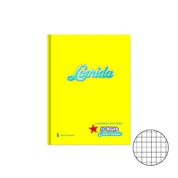 Cuaderno 16x21 cuadriculado 50h tradic. Laprida 614613