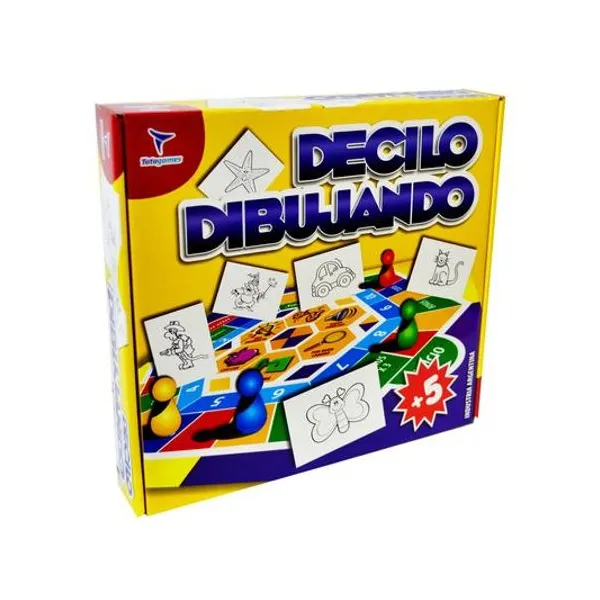 Juego de mesa decilo dibujando 28x26 cm en caja