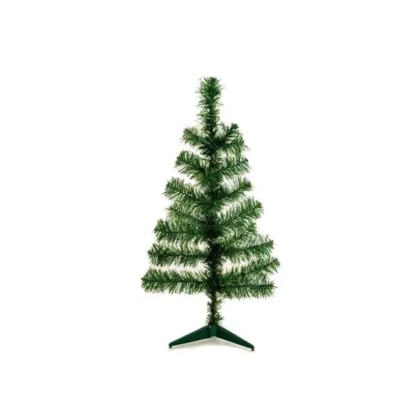 Árbol de navidad economico 90 cm verde pie plástico