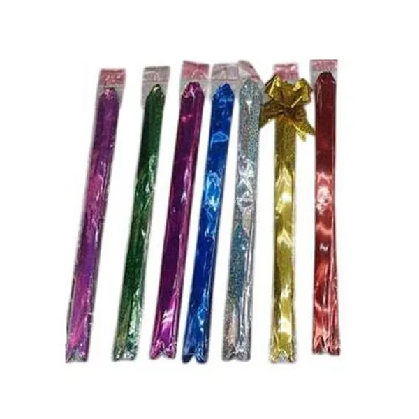Moño fácil holografico 18mmx33 cm bolsa x10 unidades colores surtidos