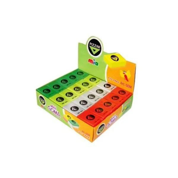 Goma de borrar mini caja x60 Pizzini - gem