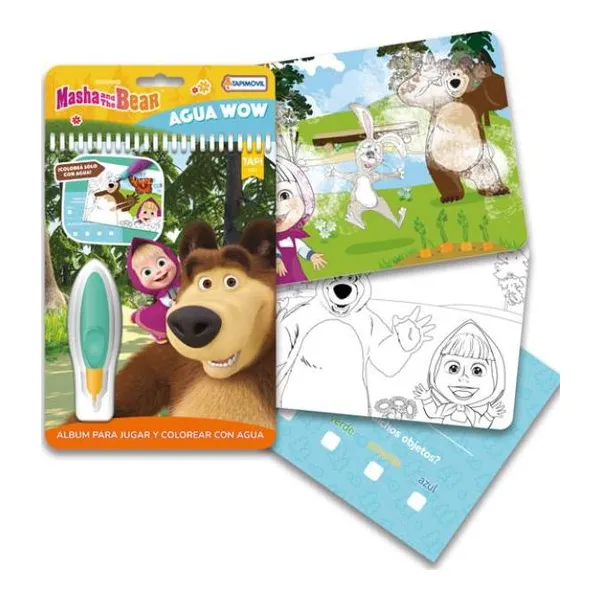 Agua wow! libro de actividades con lápiz mágico para pintar con agua