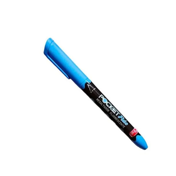 Resaltador trabi pocket fluo celeste