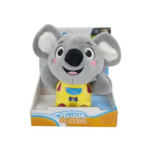 Peluche de apego koala con luz y sonido a pila en caja 20x23.5x10 cm