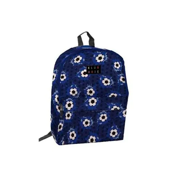 Mochila 17" espalda fútbol azul klub mode