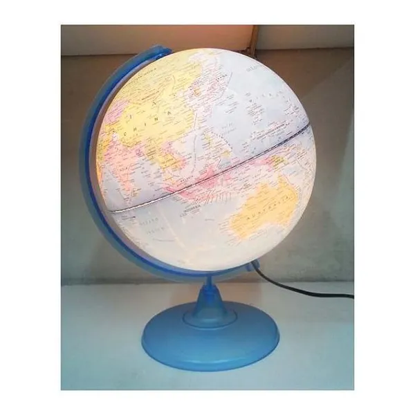 Globo terraqueo 25 cm con luz