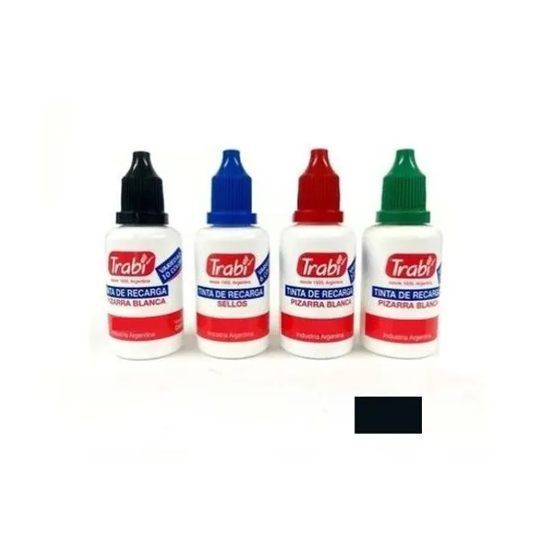 Tinta trabi para marcador pizarra 250 cc.negro