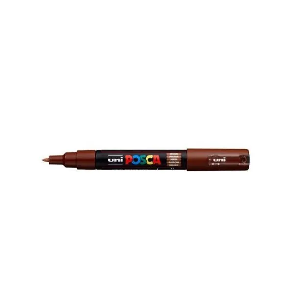 Marcador Uni posca al agua para extra fina marron