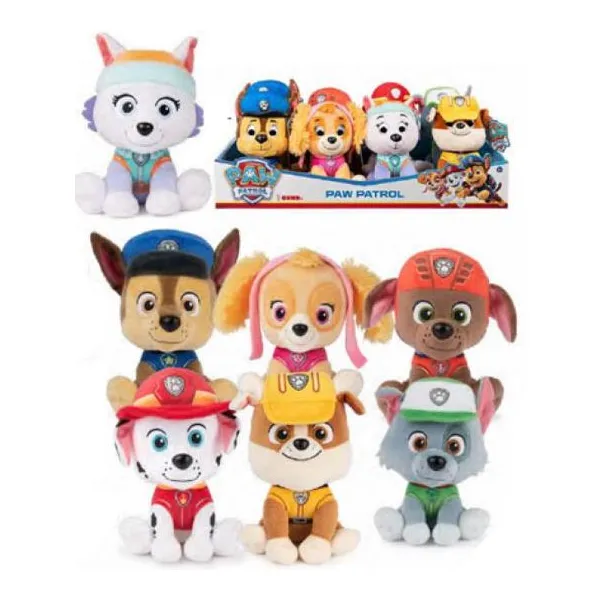 Paw Patrol - peluches surtidos perfectos para jugar con características realista