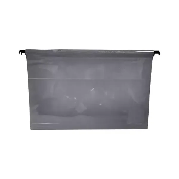 Carpeta colgante the-pel pvc gris t/ofic.con visor x10 unid.