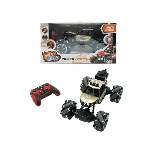 Super monster 4x4 a radio control con luz y lanza agua en caja 28x15x18 cm