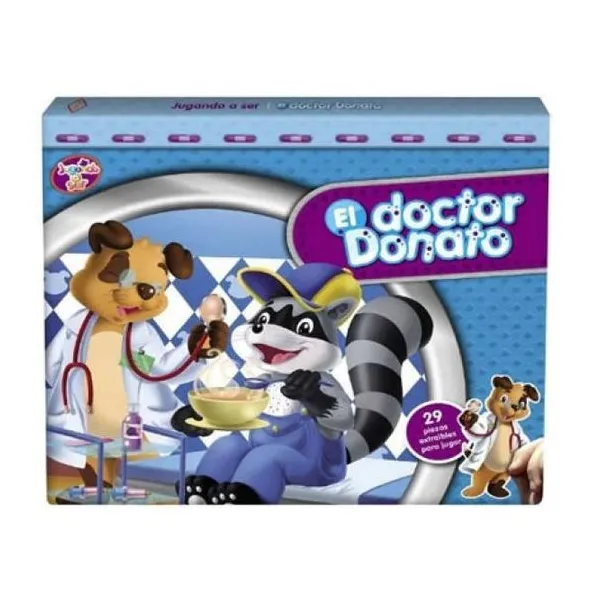 El doctor donato 24 x28 x2 cm/libro con 29 piezas extraíbles para jugar