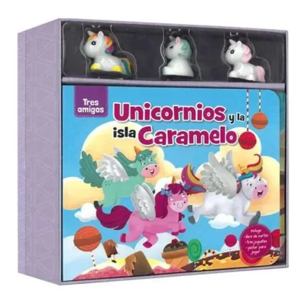 Tres amigos- unicornios y la isla de caramelo 19 17 cm