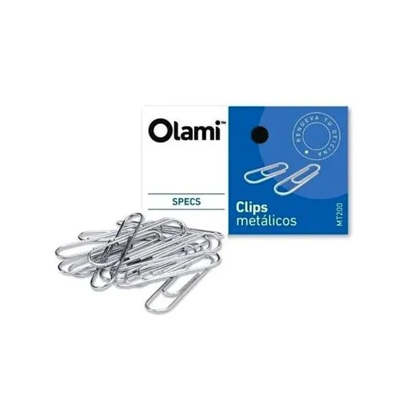Clips metálico n.° 3 28 mm caja x100 unidades olami