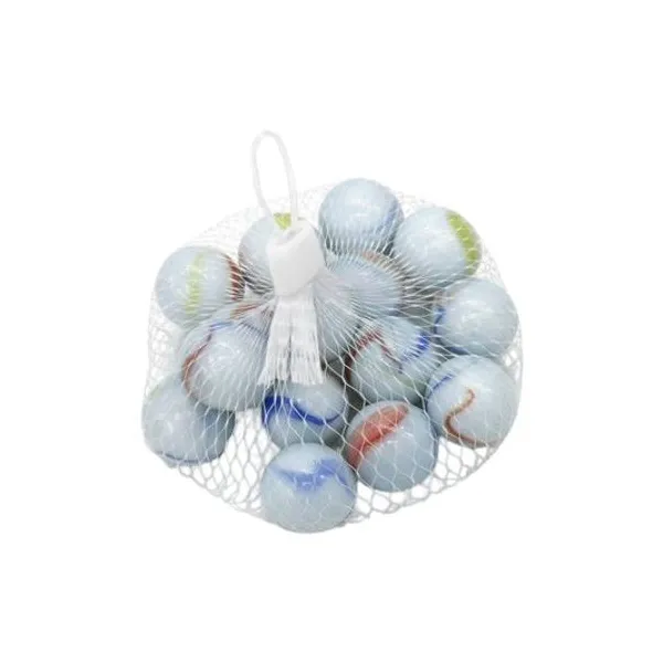 Canicas bolon de vidrio blancas 25 mm red x12