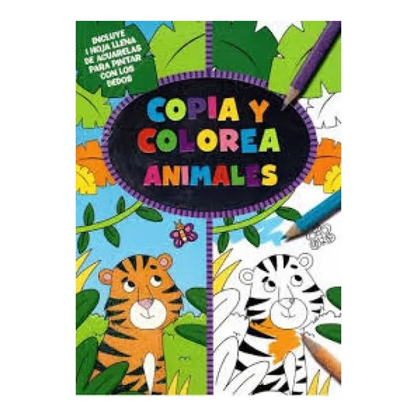 Copia y colorea animales