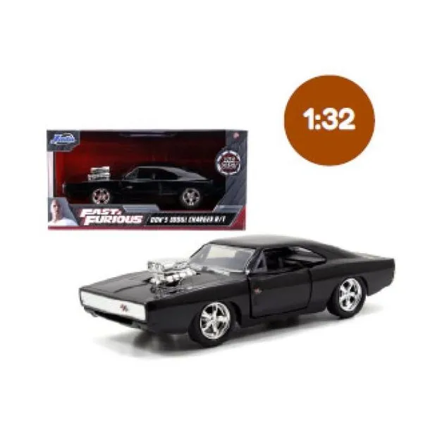 Jada - auto escala 1:32 fast & furious dom`s dodge charger street 1970 negro - e
