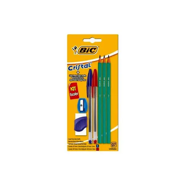 Kit escolar de escritura 7 piezas en blister BIC