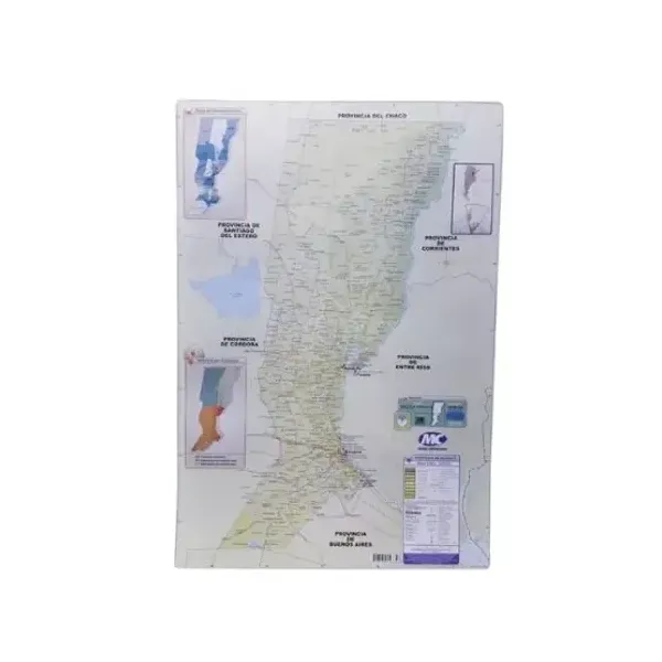 Block mapas m.c.n.° 6 pcia.santa fe fp 35 x50 x25 unid.