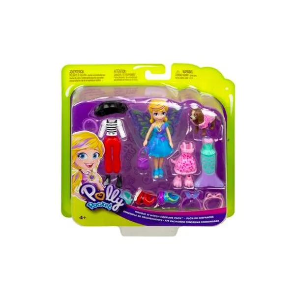 Set polly pocket paquete de disfraces 20x20 cm