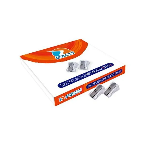 Sacapunta metálico triangular caja x24 unidades Ezco