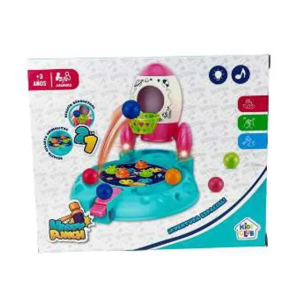 Juego happy punch astronauta con luz y sonido