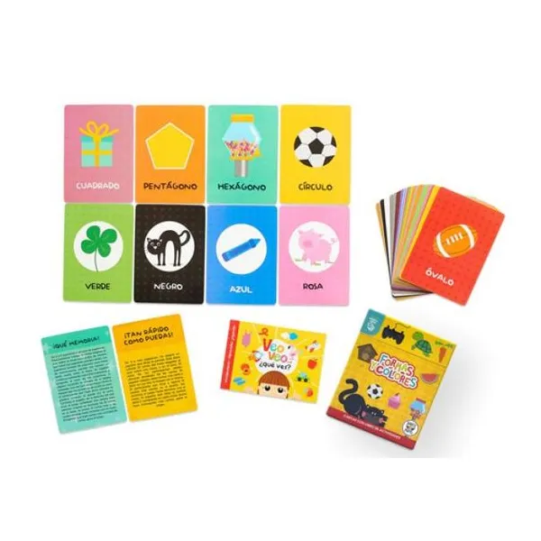 Formas y colores - cartas con libro de actividades