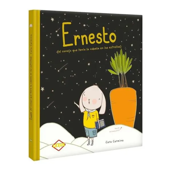 Ernesto conejo con cabeza en las estrellas 29 24 cm