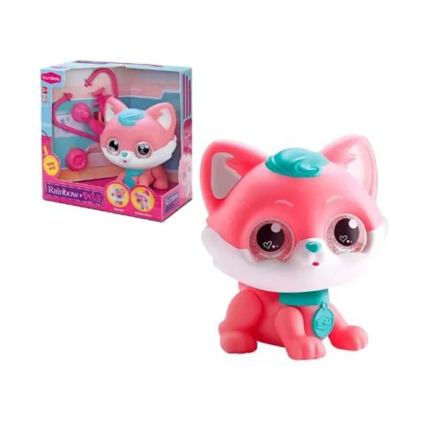 Gato arco iris doctor con acc 21 cm en caja 26x26x16 cm -