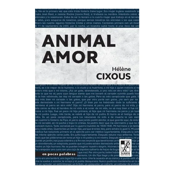 Animal amor - helene cixous