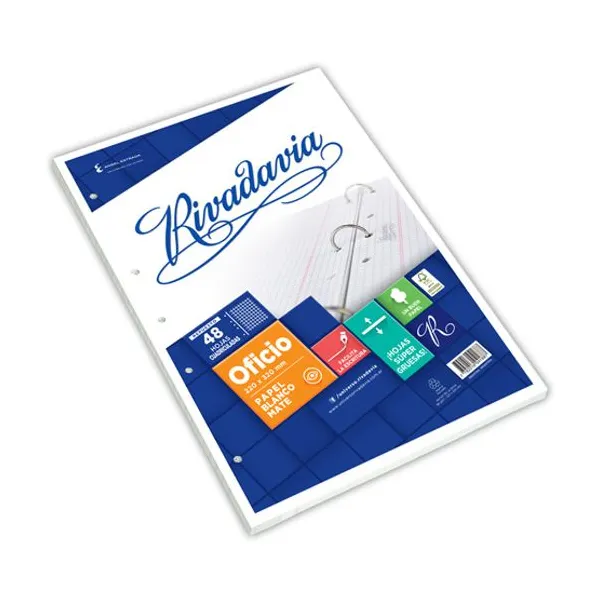 Repuesto esc.rivadavia t/ofic.x 48 hs.cuaderno