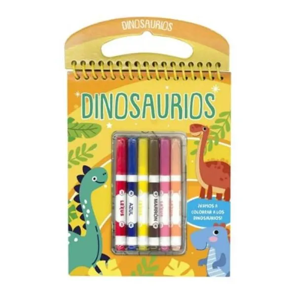 Dinosaurios 15.5 x24.5 cm/tapa dura plastificada/17 páginas