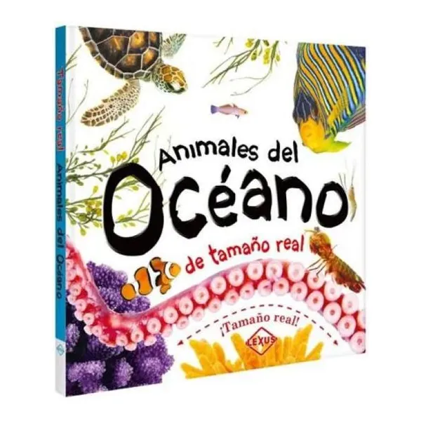 Mi libro animales oceano tamaño real 25 25 cm