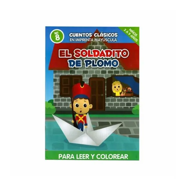 Libro para leer y colorear cuentos clasicos 8p 19.5x28 cm