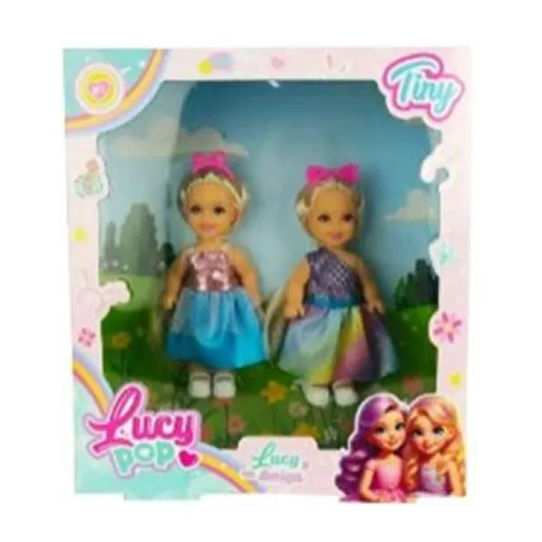 Lucy pop mini muñeca con su amiga 20 16 cm